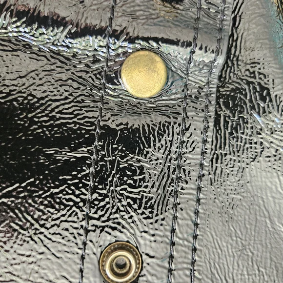 YSL "Rive Gauche" Black Leather Tote Bag - Picture 3 of 10